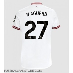 West Ham United Nayef Aguerd #27 Replik Auswärtstrikot 2023-24 Kurzarm